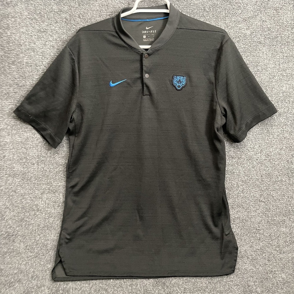 Nike State Polo Men's Sz M Black Tiger Short Sleeve